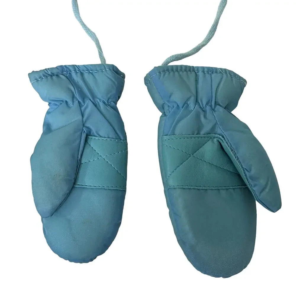 Vintage Walt Disney Mickey Mouse Mittens Baby 0-2‎ Infant Blue Just4Kids